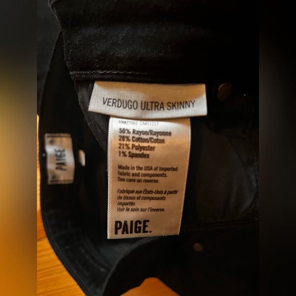 Paige Verdugo Ultra Skinny Black Jeans - Picture 5 of 5